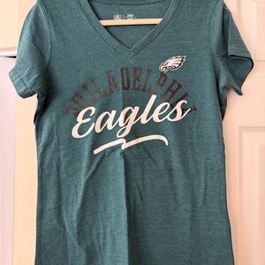 NFL Women's Green Team Apparel Shirt Philadelphia Eagles